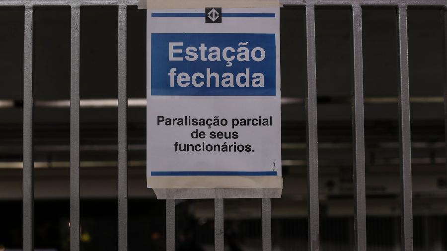 23.mar.2023 - Metroviários entram em greve e paralisam atividades em São Paulo por tempo indeterminado - Werther Santana/Estadão Conteúdo 
