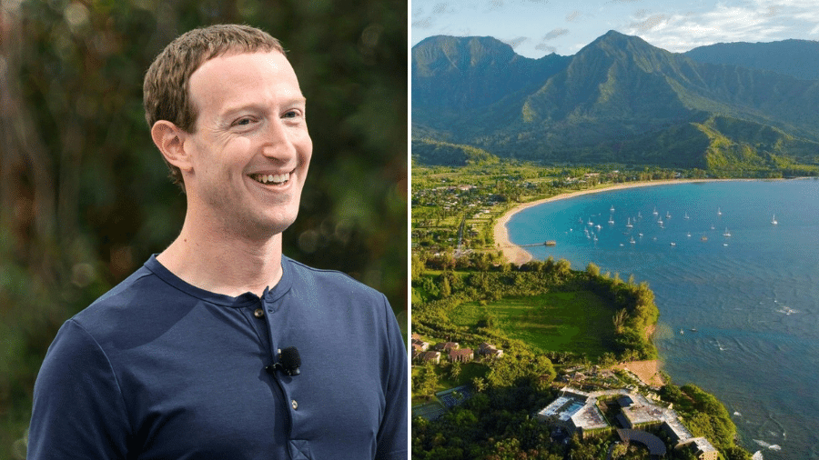 Zuckerberg planeja complexo residencial com bunker na ilha Kauai, no Havaí