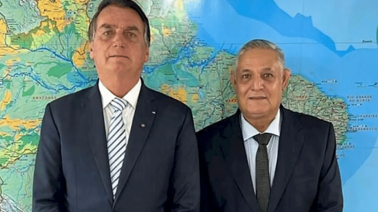 Bolsonaro com o Tenente Portela, suplente de senador pelo Mato Grosso do Sul