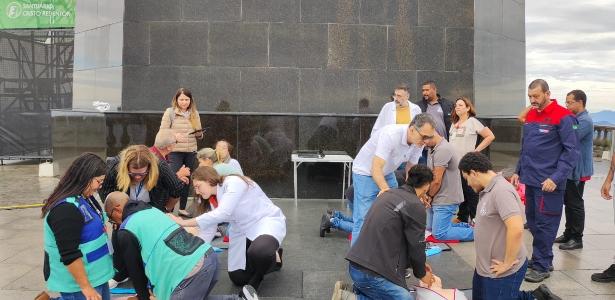 Após morte de turista, equipe do Cristo recebe treinamento para emergências