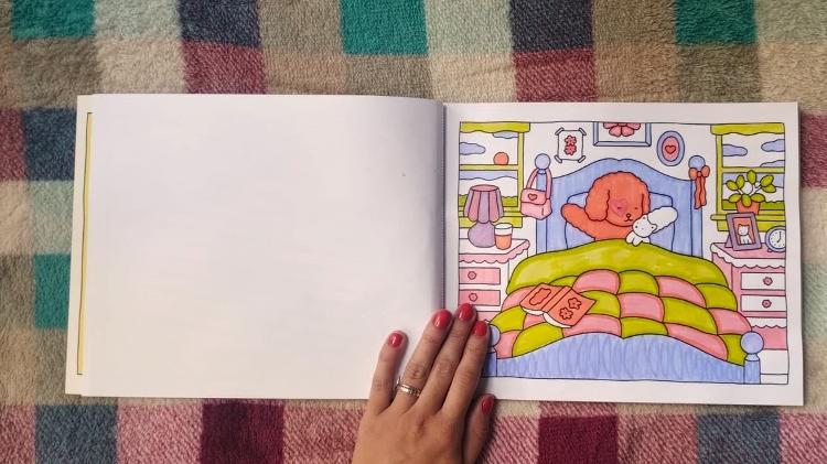 Livro "Do Dia para a Noite" possui 20 páginas com ilustrações para colorir Livro "Do Dia para a Noite" possui 20 páginas com ilustrações para colorir