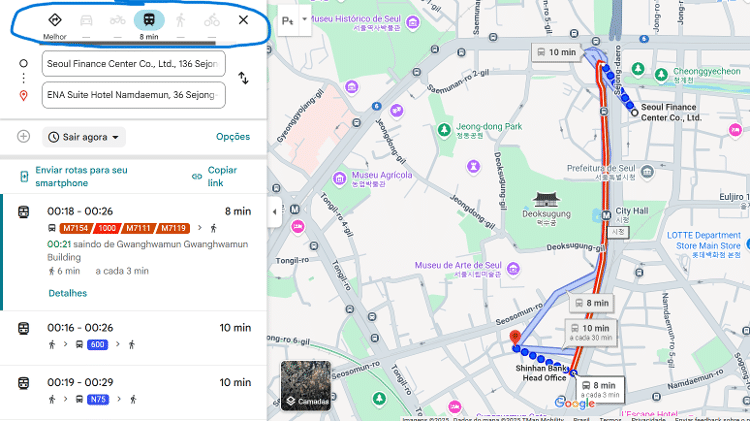 Google Maps tem funções limitadas na Coreia do Sul