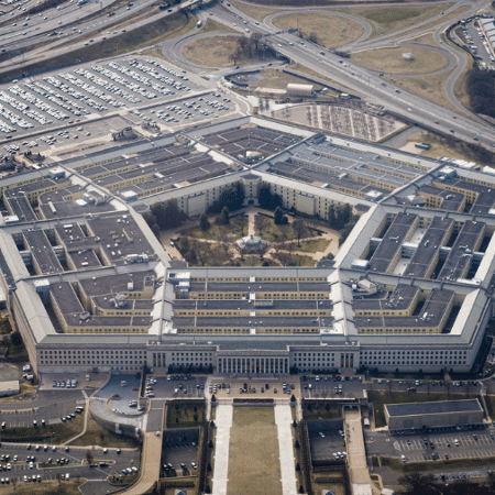 03.mar.22 - Vista aérea do Pentágono, nos Estados Unidos