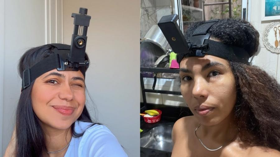 Lais Fonseca e Gisele Souza se gravam fazendo atividades domésticas e ganham dinheiro com isso Lais Fonseca e Gisele Souza se gravam fazendo atividades domésticas e ganham dinheiro com isso