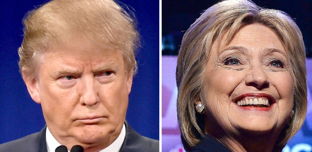 Donald Trump e Hillary Clinton, pré-candidatos à Presidência dos Estados Unidos - AFP - 14.jan.2016 e 4.fev.2016