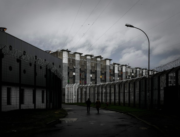  A prisão francesa de Fleury-Merogis, a maior do continente europeu, localizada a cerca de 30 quilômetros da capital Paris - PHILIPPE LOPEZ/AFP