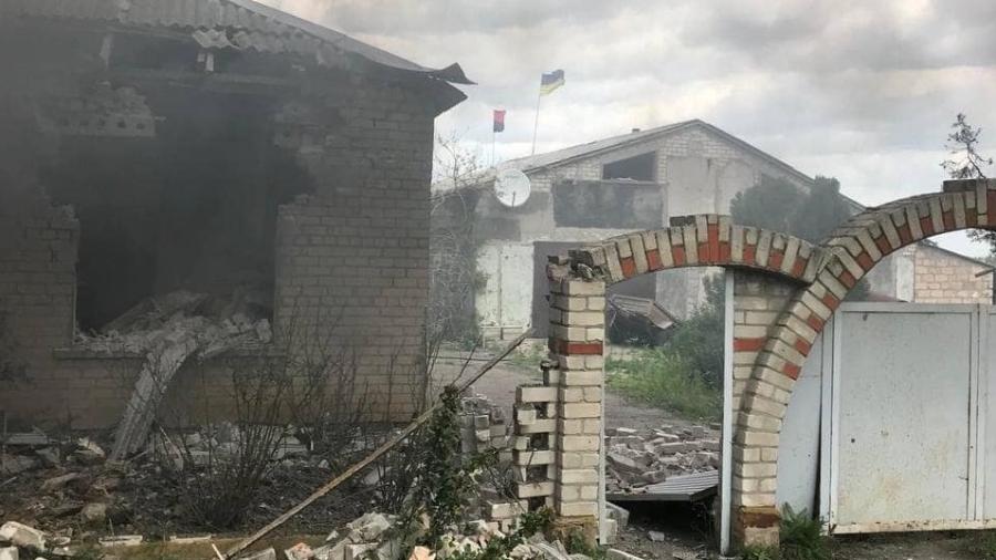 27.mai.2022 - Sievierodonetsk, na região de Lugansk, foi alvo de ataques das forças russas - Reprodução/Facebook/sergey.gaidai.loga