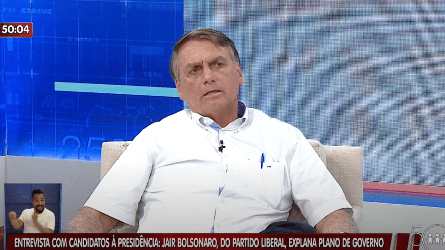 O presidente Jair Bolsonaro (PL) em entrevista ao Alerta Especial, da TV A Crítica - Reprodução/YouTube/TV A Crítica