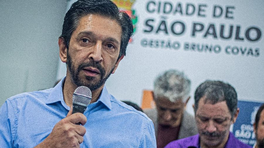 1.03.2023 - O prefeito de São Paulo, Ricardo Nunes, inaugura unidade do programa Descomplica SP - FEPESIL/ESTADÃO CONTEÚDO