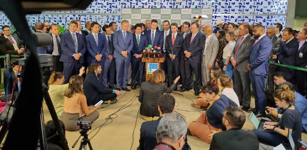 Anúncio do novo bloco na Câmara