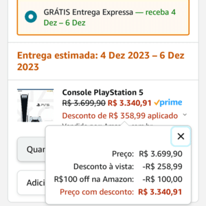 PlayStation Brasil on X: Foi aqui que pediram descontos imperdíveis?  Aproveite a promoção de Black Friday PlayStation e garanta seu console  PlayStation 5 com até R$ 800 de desconto.    /