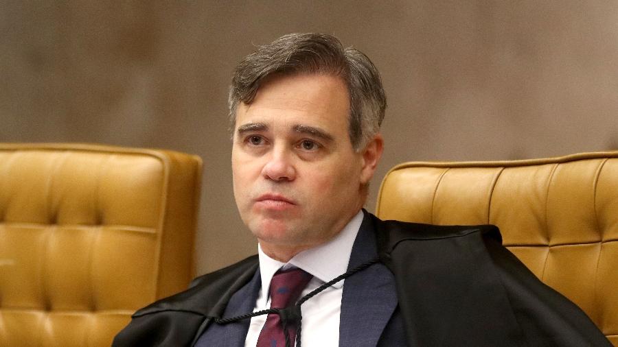 30.nov.2023 - O ministro André Mendonça, do STF, durante sessão plenária do tribunal - Gustavo Moreno/SCO/STF