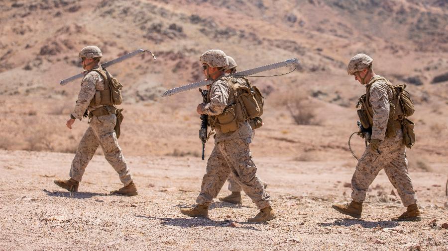Soldados dos EUA em base militar na Jordânia em foto de arquivo de 2022