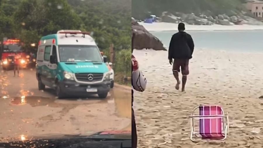 Homem que morreu era ambulante que foi até a praia recolher material de trabalho, informou Defesa Civil de Arraial do Cabo