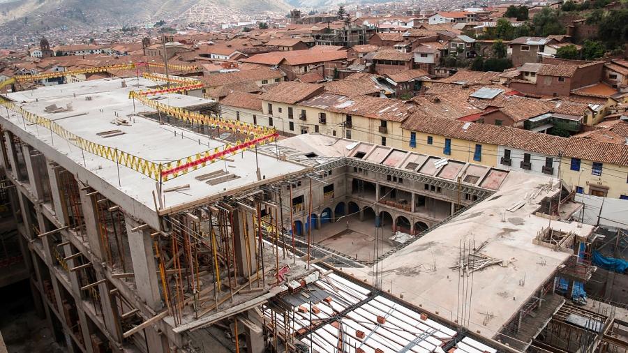 Hotel Sheraton em Cusco, no Peru, será destruído por destruir muros incas - HO / ANDINA / AFP