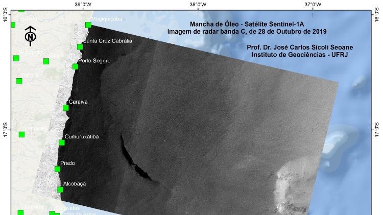 Imagens de satélite captadas pelo Instituto de Geociências da UFRJ - Divulgação/UFRJ