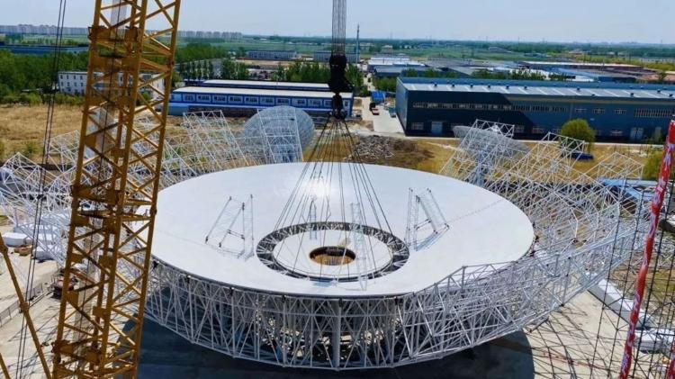 Antena construída na China para ajudar em missão Tianwen-1 com destino Marte - Reprodução/Chinese Academy of Science - Reprodução/Chinese Academy of Science