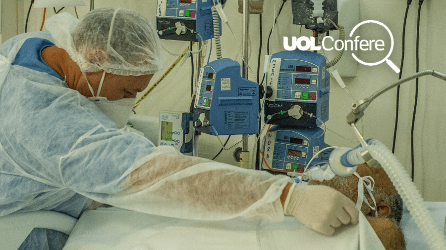 Paciente é intubado em Hospital da Restinga, na zona sul de Porto Alegre - Evandro Leal/Enquadrar/Estadão Conteúdo