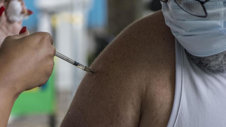 Brasil ultrapassou a marca de 45 milhões de vacinados com pelo menos uma dose de imunizante contra a covid-19 - JURANIR BADARó/FUTURA PRESS/ESTADÃO CONTEÚDO