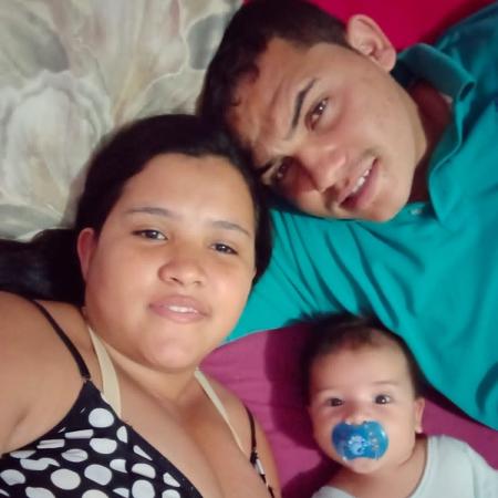 kethillyn com o marido e o filho, Miguel - Arquivo Pessoal - Arquivo Pessoal