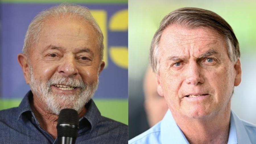 Lula (PT) e Bolsonaro (PL) - Miguel Schincariol e Evaristo Sá/AFP