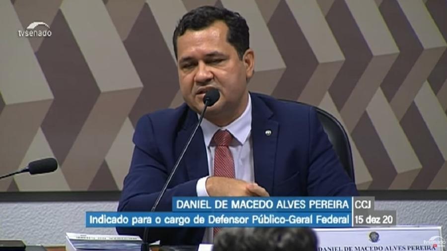 Daniel de Macedo Pereira - 15.dez.2020 - Reprodução/TV Senado