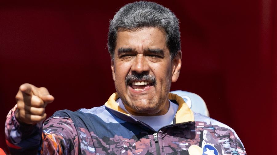 Nicolás Maduro, presidente da Venezuela, em 18 de julho de 2024