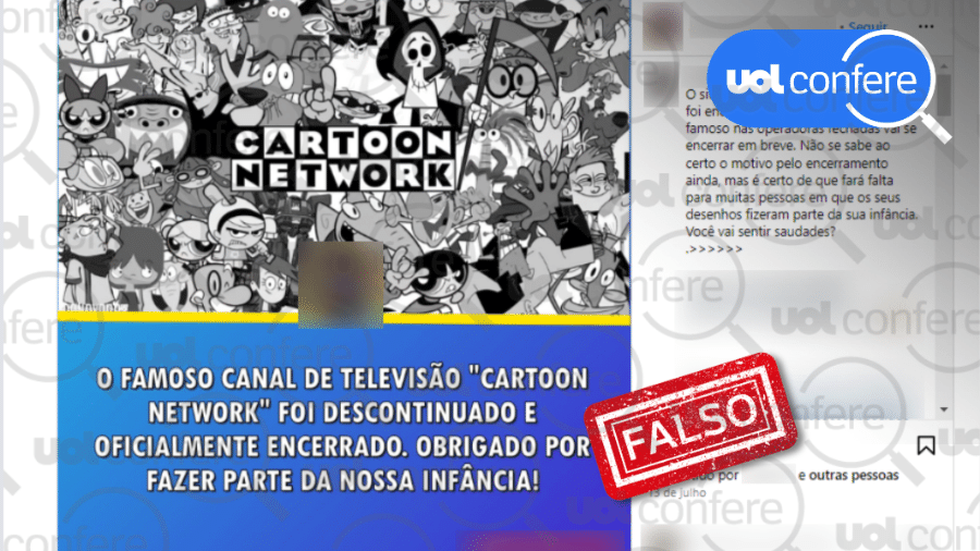 24.jul.2024 - Canal Cartoon Network não encerrou as atividades