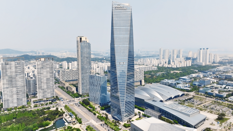 Sede da Posco Internacional em Incheon, na Coreia do Sul