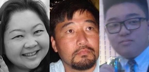 Claudia, Marcos e Rafael Furuyama em imagens de arquivo
