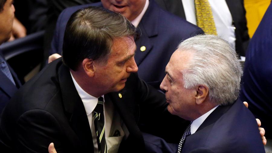 Michel Temer e Bolsonaro - Adriano Machado/Reuters