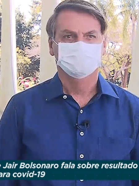 Jair Bolsonaro informa resultado de teste do coronavírus - Reprodução/TV Brasil