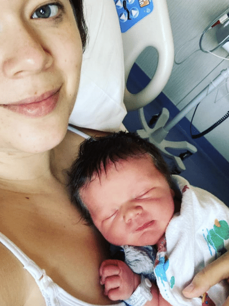 Bebê nasce enquanto mãe dormia em maternidade, nos Estados Unidos  - Reprodução/Laura Thompson