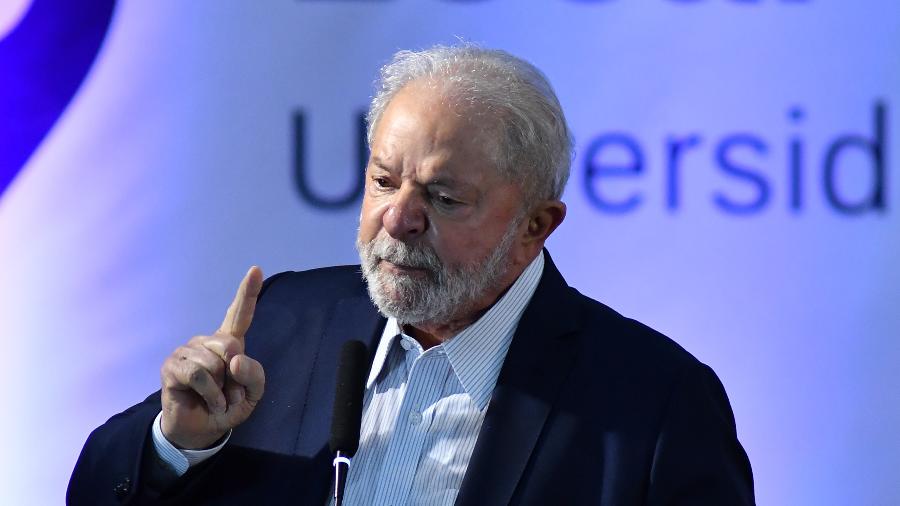 O ex-presidente Lula (PT) durante a 74º reunião anual da SBPC - TON MOLINA/FOTOARENA/FOTOARENA/ESTADÃO CONTEÚDO