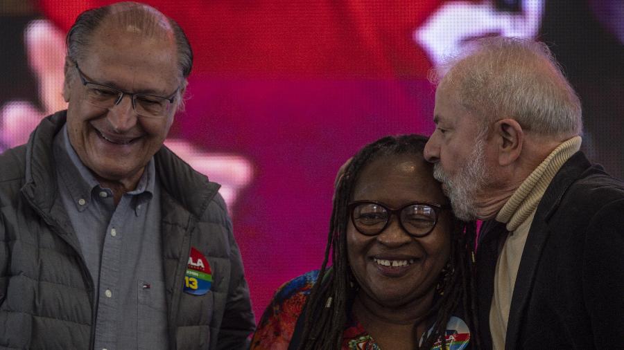 04.09.2022. Geraldo Alckmin (PSB), em evento com Lula (PT), no ABC paulista durante a campanha de 2022 - Bruno Santos/Folhapress