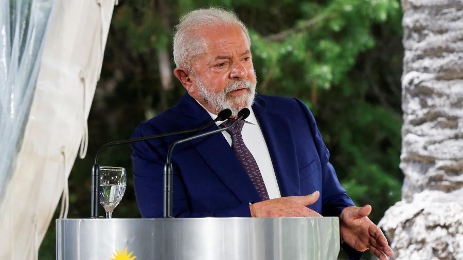O presidente Lula em viagem a Montevidéu, no Uruguai - 25.jan.2023 - Mariana Greif 