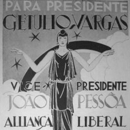 Cartaz da campanha de Getúlio Vargas, em 1930