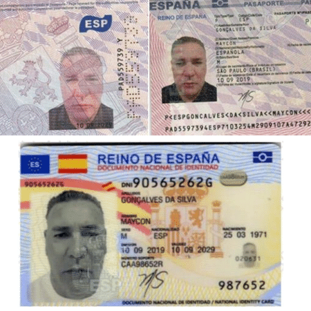 Fotos do passaporte espanhol de Tuta Fotos do passaporte espanhol de Tuta