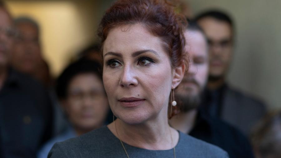 Carla Zambelli concede entrevista coletiva na sede do PL em São Paulo após ser condenada a dez anos de prisão Carla Zambelli concede entrevista coletiva na sede do PL em São Paulo após ser condenada a dez anos de prisão