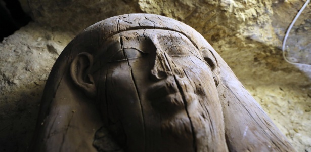A necrópole foi descoberta na cidade de Menia, ao sul do Cairo - Ahmed Gomaa/Xinhua