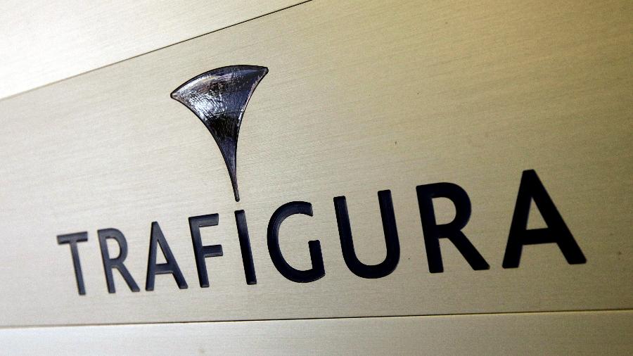 Logo da trading de commodities Trafigura na sede da empresa, em Genebra, Suíça