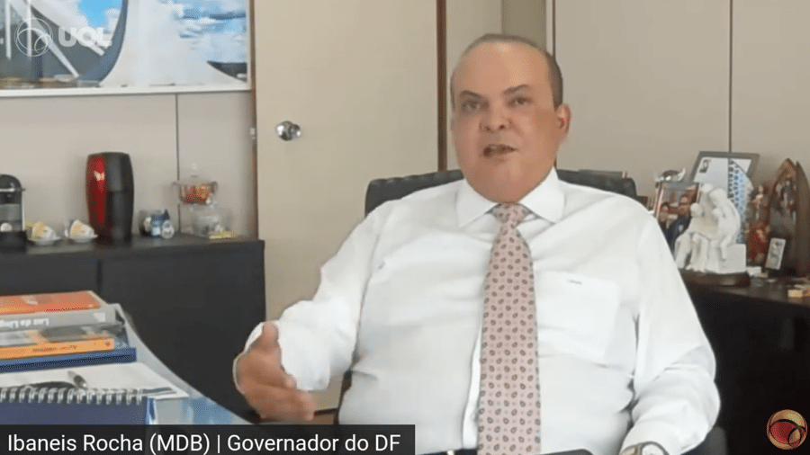 O governador do Distrito Federal, Ibaneis Rocha (MDB)  - Reprodução