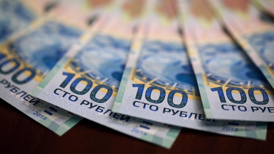Moeda russa voltou a beirar os 110 rublos por euro - Getty Images/Bloomberg Creative