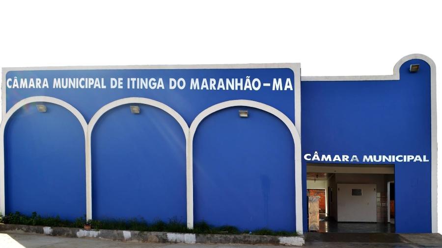 Fachada da Câmara Municipal de Itinga, no Maranhão - Reprodução/Facebook