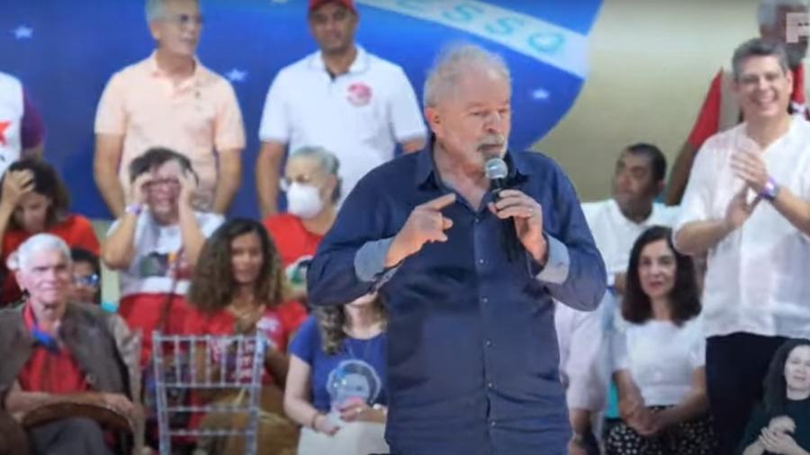 Lula (PT) compareceu em evento em Sergipe  - Reprodução