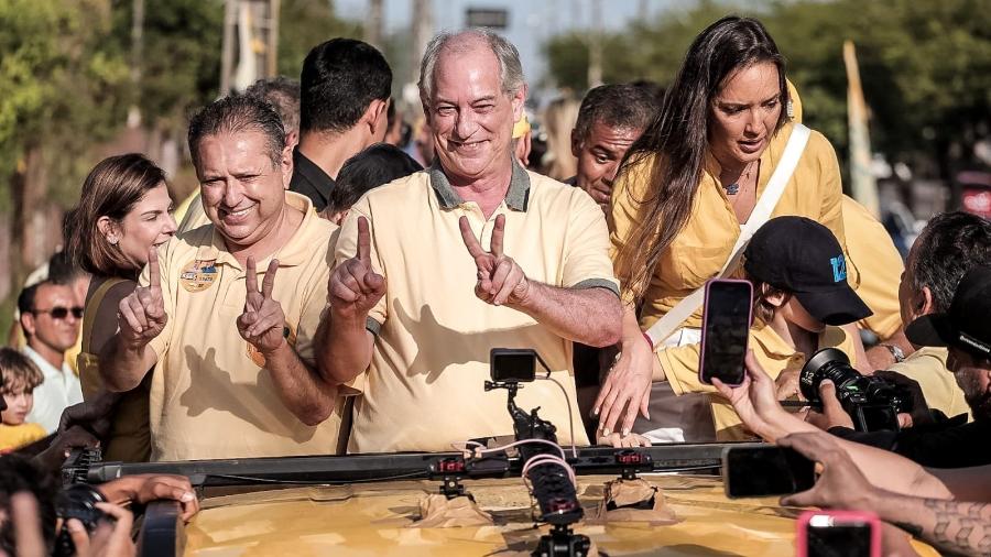 Ciro em último ato de campanha, no sábado, em Fortaleza - Diculgação