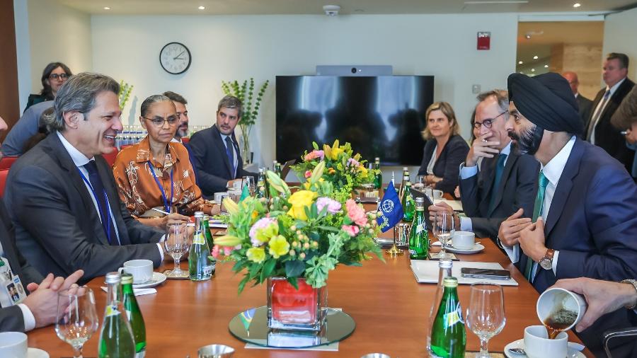 Na véspera, Haddad e Marina Silva se reuniram com presidente do Banco Mundial - Diogo Zacarias/MF