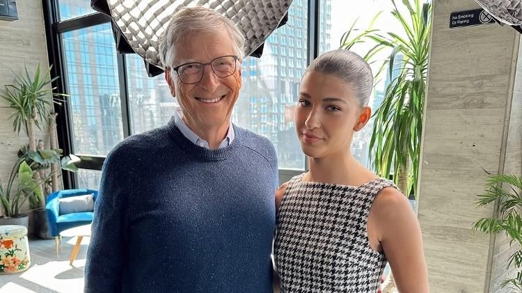 Phoebe e o pai, Bill Gates Phoebe e o pai, Bill Gates
