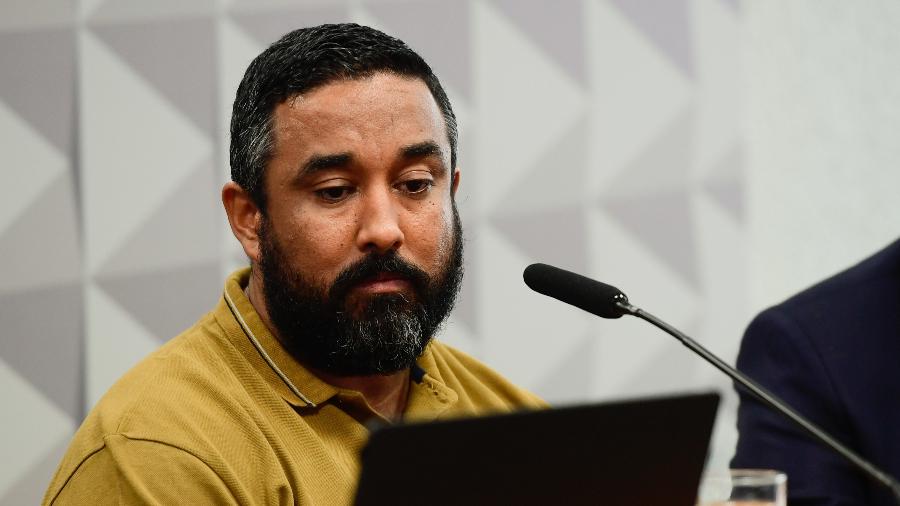 29.abr.2025 - O empresário Daniel Pardim foi ouvido na CPI das Bets - Saulo Cruz/Agência Senado