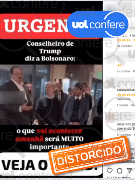 9.mai.2025 - Conservador se referiu à posse de Trump, não à vinda de comissão ao Brasil 9.mai.2025 - Conservador se referiu à posse de Trump, não à vinda de comissão ao Brasil